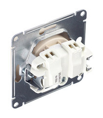 Розетка Systeme Electric Glossa встраиваемая бежевая (GSL000241) - фото 5