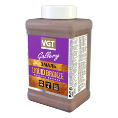 Эмаль универсальная перламутровая Жидкая бронза Gallery VGT 1 кг