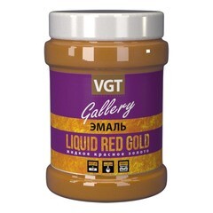 Эмаль универсальная перламутровая Жидкое красное золото Gallery VGT 0,23 кг