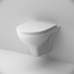 Унитаз подвесной AM.PM Gem FlashClean безободковый с сиденьем дюропласт микролифт (C901700SC) - фото 5