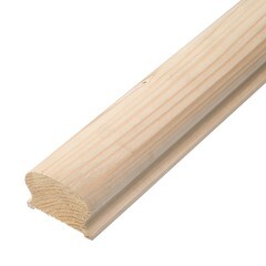 Поручень 44х65х3000 мм деревянный сорт В сращенный - фото 1