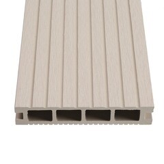 Доска террасная Corsa Deco 25х135х2900 мм двухсторонняя обработка ДПК беленый дуб (2 шт) - фото 4