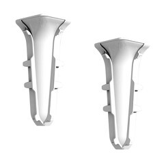 Угол внутренний Идеал Классик 70 мм белый (2 шт.) - фото 2