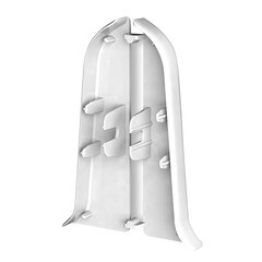 Заглушка торцевая Идеал Классик 70 мм белая левая-правая (2 шт.) - фото 2