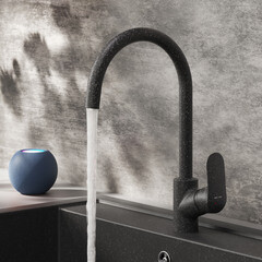 Смеситель для кухни AM.PM Like черный с высоким изливом с подключением к фильтру однорычажный (F8007722) - фото 6