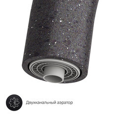 Смеситель для кухни AM.PM Like черный с высоким изливом с подключением к фильтру однорычажный (F8007722) - фото 3