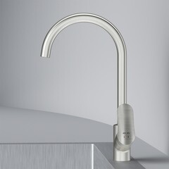 Смеситель для кухни AM.PM Like сатин с высоким изливом с подключением к фильтру однорычажный (F8007711) - фото 6