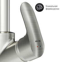 Смеситель для кухни AM.PM Like сатин с высоким изливом с подключением к фильтру однорычажный (F8007711) - фото 3