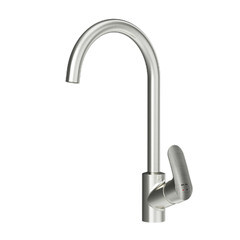 Изображение товара Смеситель для кухни AM.PM Like сатин с высоким изливом с подключением к фильтру однорычажный (F8007711)