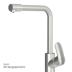 Смеситель для кухни AM.PM Like сатин с высоким изливом с подключением к фильтру однорычажный (F8005711) - фото 5