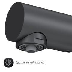 Смеситель для кухни AM.PM Like черный с высоким изливом с подключением к фильтру однорычажный (F8005722) - фото 2