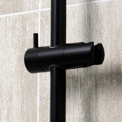 Штанга для душа WasserKraft 665 мм без мыльницы металл/пластик черная (A076) - фото 3