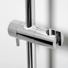 Штанга для душа WasserKraft 600 мм без мыльницы металл/пластик хром (A122) - фото 4