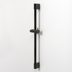 Штанга для душа WasserKraft 589 мм без мыльницы металл/пластик черная (A191) - фото 3