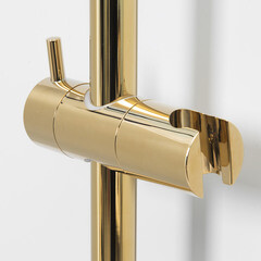 Штанга для душа WasserKraft 665 мм без мыльницы металл/пластик золото (A193) - фото 3