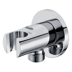 Подключение шланга WasserKraft с держателем латунь хром (A022) - фото 1