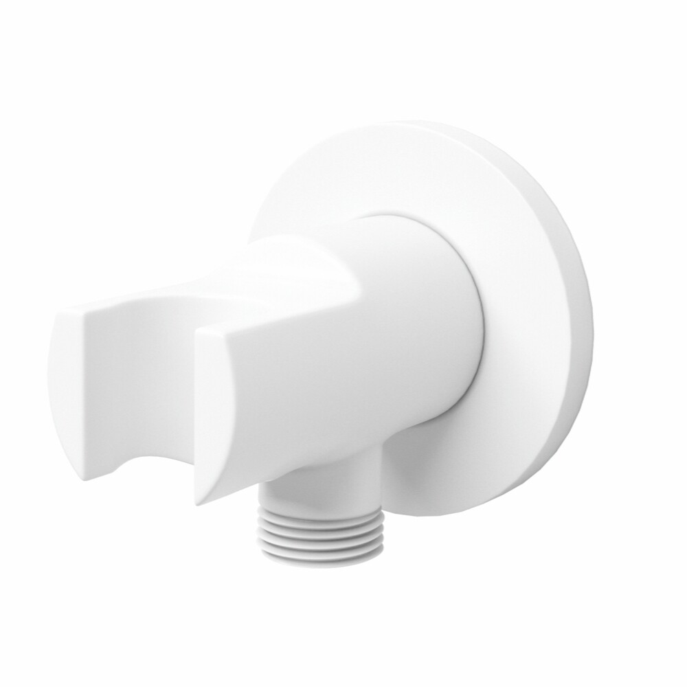 Подключение шланга WasserKraft с держателем латунь белый (A148)