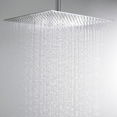 Лейка для верхнего душа WasserKraft 400х400 мм металл хром (A119) - фото 3