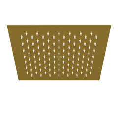 Лейка для верхнего душа WasserKraft 250х250 мм металл золото (A198) - фото 1