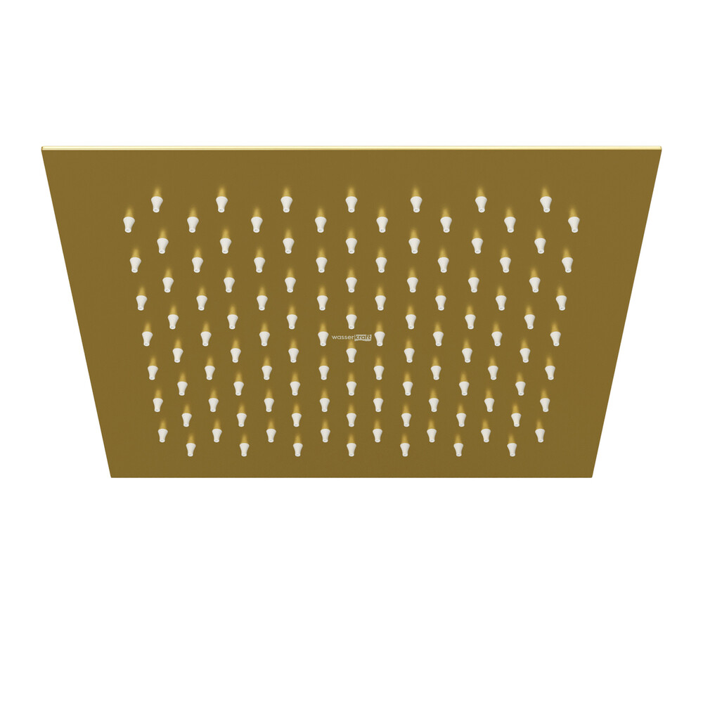 Изображение товара Лейка для верхнего душа WasserKraft 250х250 мм металл золото (A198)