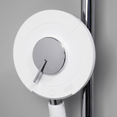 Лейка для душа WasserKraft d160 мм 3 режима без шланга пластик белая/хром (A059) - фото 6