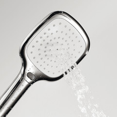 Лейка для душа WasserKraft 55х250 мм 3 режима без шланга пластик белая/хром (A065) - фото 3