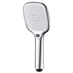 Лейка для душа WasserKraft 55х250 мм 3 режима без шланга пластик белая/хром (A065) - фото 1