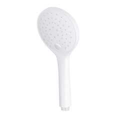 Изображение товара Лейка для душа WasserKraft d120 мм 3 режима без шланга пластик белая (A155)