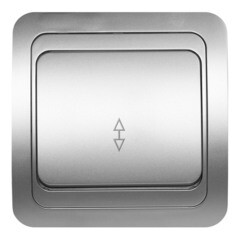 Выключатель встраиваемый Smartbuy Марс проходной одноклавишный 10А серебро SBE-02s-10-SW12-0-c