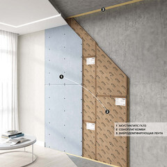 Панель звукоизоляционная Соноплат Комби 22х600х1200 мм - фото 2