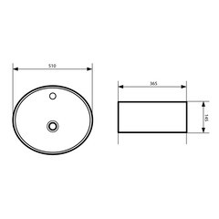 Раковина Lavelly Laguna 51 см накладная белая (686703) - фото 4