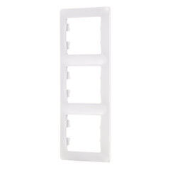 Рамка Systeme Electric Glossa трехместная белая (GSL000107) - фото 2