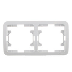 Рамка Makel Mimoza двухместная белая (22012) - фото 1