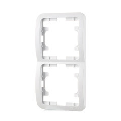 Рамка Makel Mimoza двухместная белая (22032) - фото 2