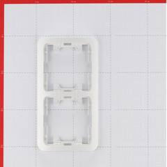 Рамка Makel Mimoza двухместная белая (22012) - фото 3