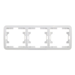 Изображение товара Рамка Makel Mimoza трехместная белая (22013)