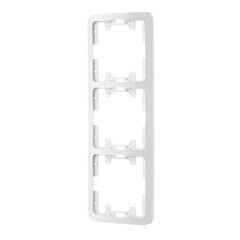 Рамка Makel Mimoza трехместная белая (22013) - фото 3