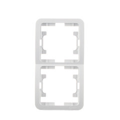 Рамка Makel Mimoza двухместная белая (22032) - фото 1