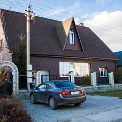 Панель фасадная Docke Stein 1098х400 мм темный орех - фото 6