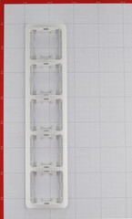 Рамка Makel Mimoza пятиместная белая (22059) - фото 3