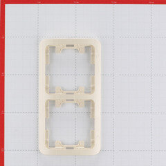 Изображение товара Рамка Makel Mimoza двухместная бежевая (32012)