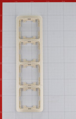 Рамка Makel Mimoza четырехместная бежевая (32039) - фото 2