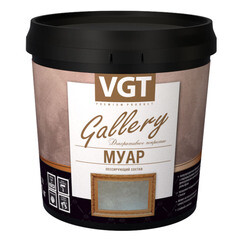 Состав лессирующий ВГТ Gallery Муар white silver 0,9 кг