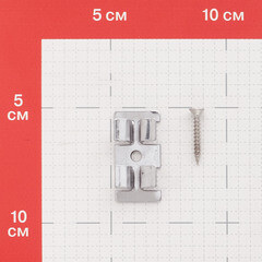 Клипса рядная монтажная Grinderdeco 20х9х40 мм для шовного монтажа доски ДПК с саморезом нержавеющая сталь (50 шт.) - фото 3