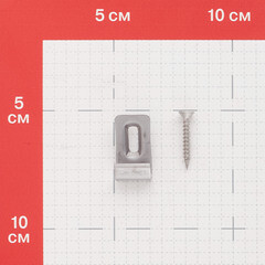 Клипса стартовая монтажная Grinderdeco 15х11х28 мм для шовного монтажа доски ДПК с саморезом нержавеющая сталь (20 шт.) - фото 3