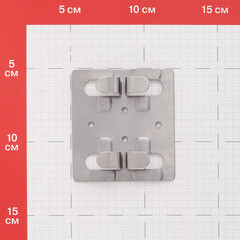 Кляймер рядный монтажный Grinderdeco 68х13х75 мм для монтажа наличника ДПК нержавеющая сталь (8 шт.) - фото 2