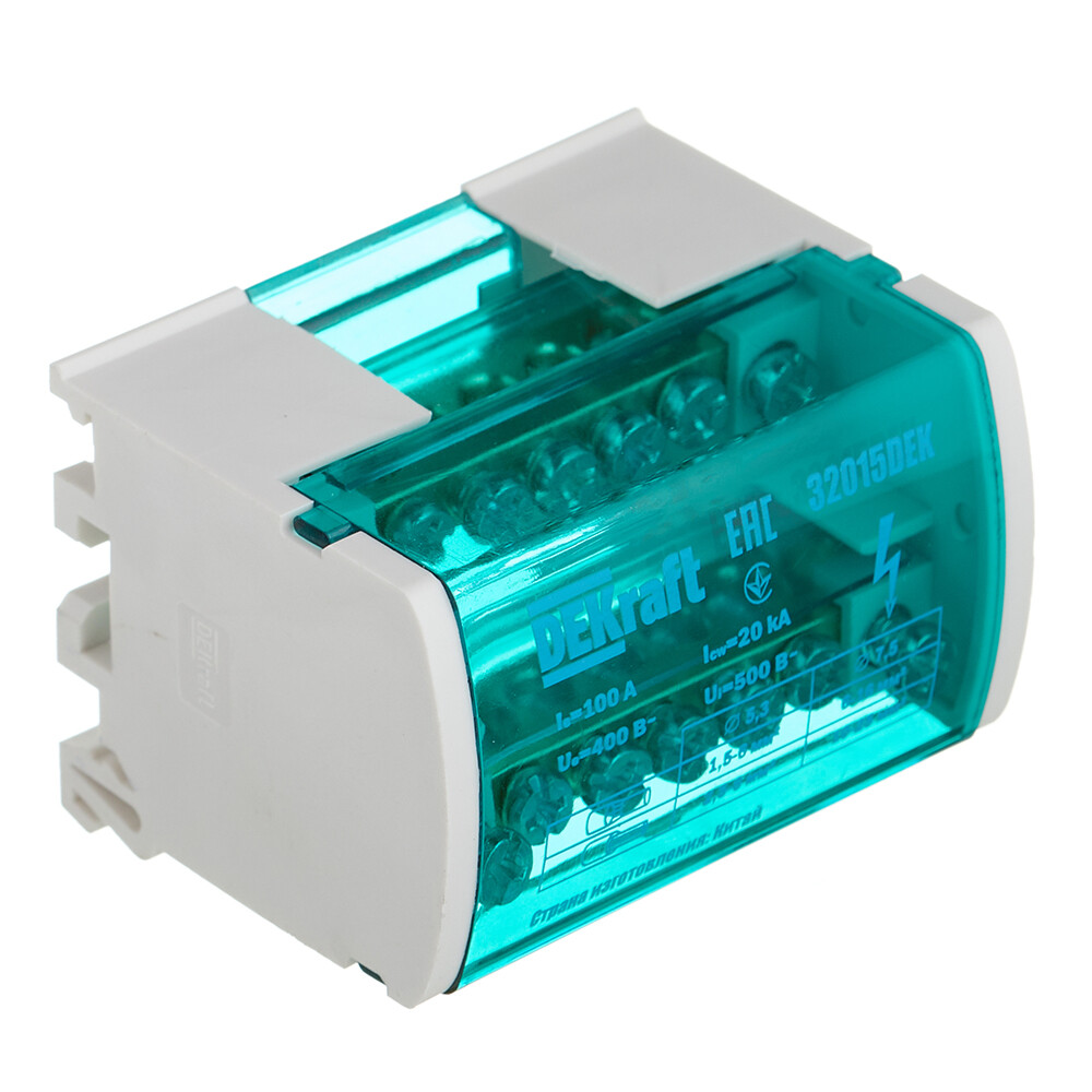 Изображение товара Шина нулевая Dekraft ШН 103 2х7 отверстий в корпусе (32015DEK) Изображение товара Шина нулевая Dekraft ШН 103 2х7 отверстий в корпусе (32015DEK)