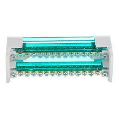 Шина нулевая Dekraft ШН 103 2х15 отверстий в корпусе (32016DEK) - фото 3