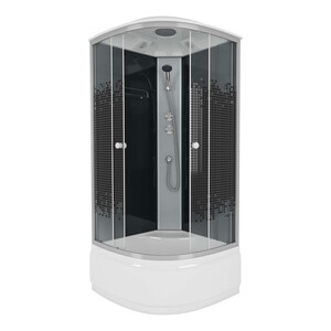 Душевая кабина Niagara NG-7508-08 Black 90х90 см стекло мозаика