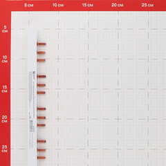 Шина соединительная трехрядная EKF PROxima тип PIN 63 А на 54 модуля 1 м (pin-03-63) - фото 2